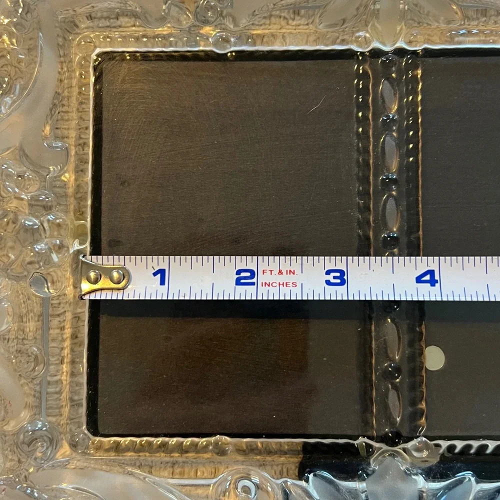 Mikasa‎ Vintage Memories Duet Crystal Picture Frame Germany Frosted 11.5